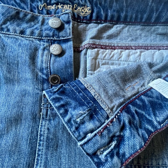 Y2K American Eagle Outfitters Blue Denim Mini Skirt - Picture 5 of 5